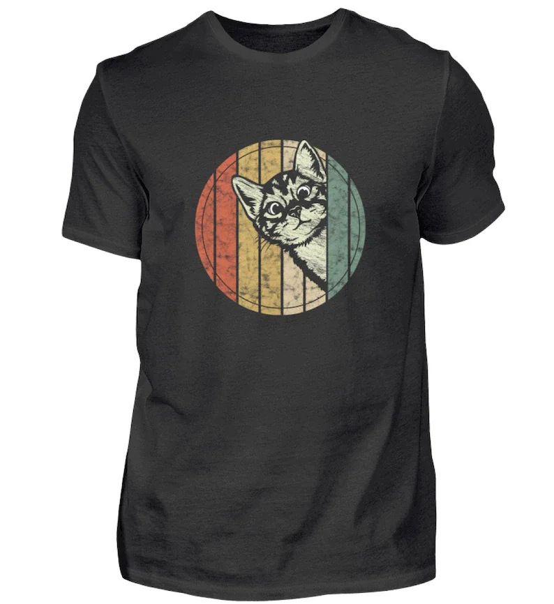 

Retro Cat Vintage Tshirt Shirt T-Shirt
