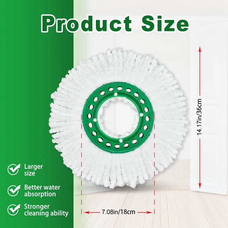 Насадка для швабры Libman Tornado сменная моющаяся тряпка из микрофибры