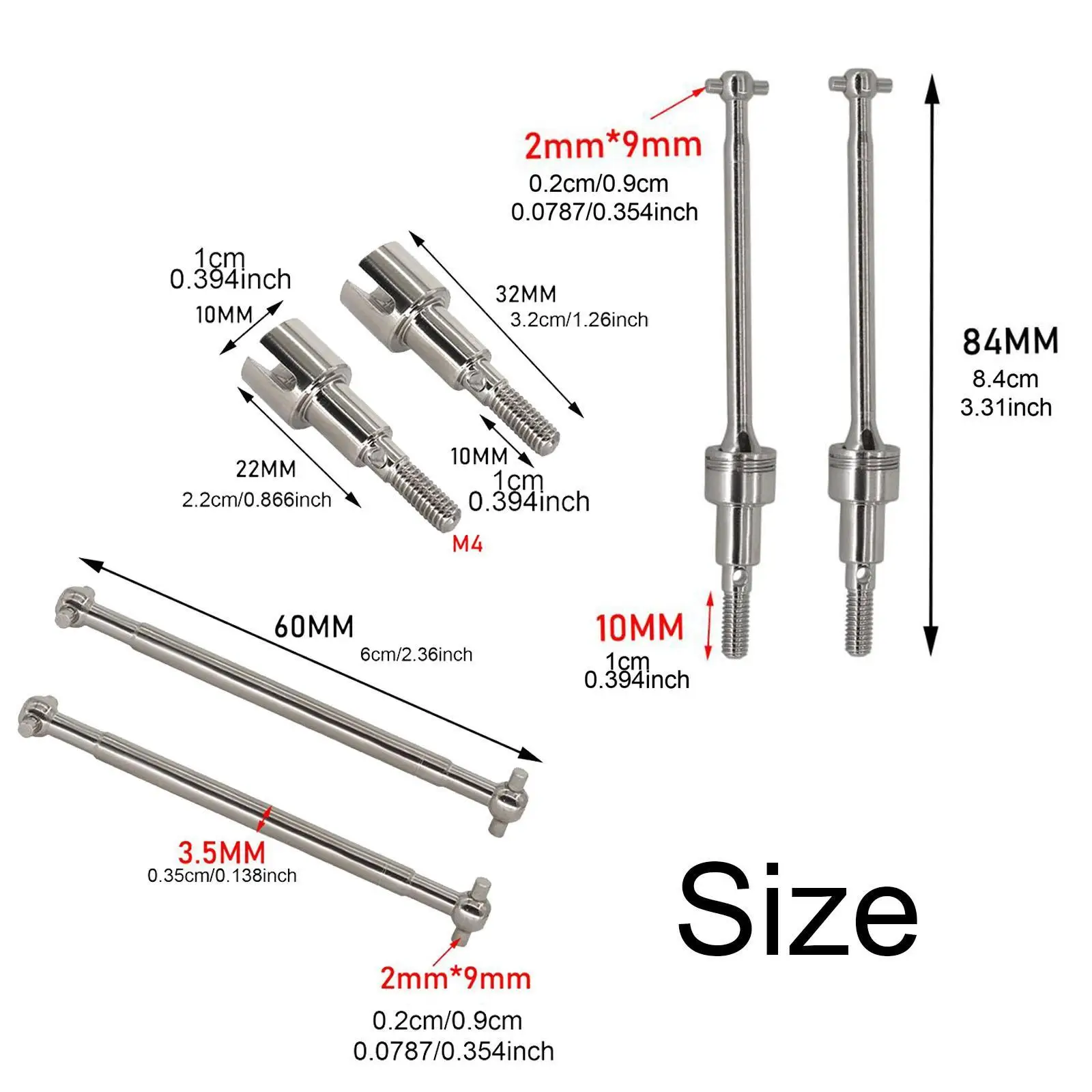 1/16 аксессуары для приводного вала автомобиля на радиоуправлении запасные части