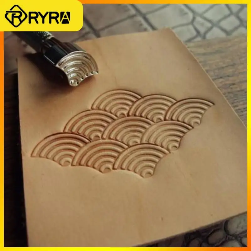 

1Set Leather Printing Tool Alloy Saddle Making Carving Handmade Leatherwear Craft DIY Punch Stamps Metal Leather Stamping Saddle