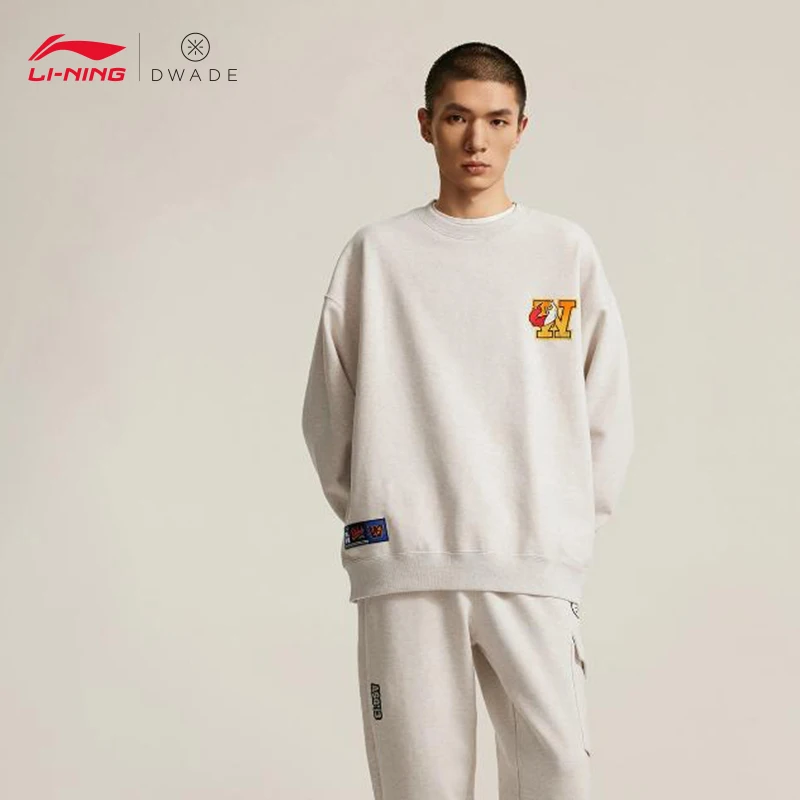 Мужская бархатная теплая свободная толстовка с капюшоном серии LI-NING WAY OF WADE