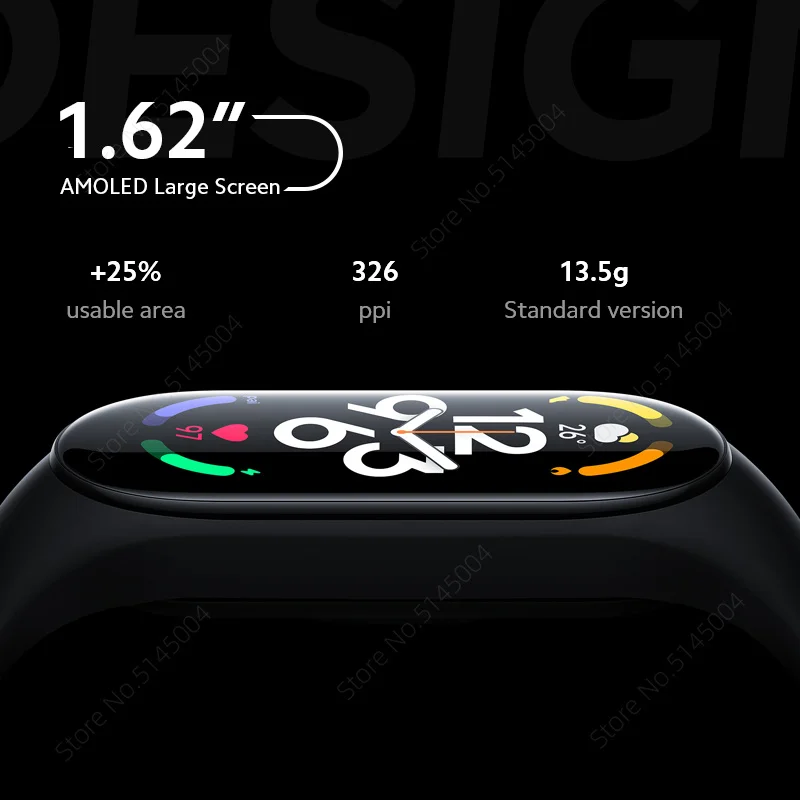 Умный Браслет Xiaomi Mi Band 7 6 цветов AMOLED экран мониторинг уровня кислорода в крови