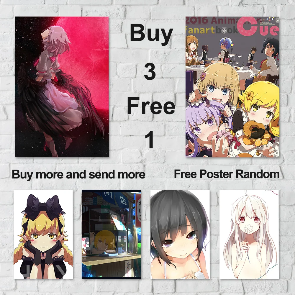 

Classic Japanese Anime Girl Canvas Painting Modern Wall Art Custom Printed Image Aesthetic Poster Life Kids Bedroom Home Decor