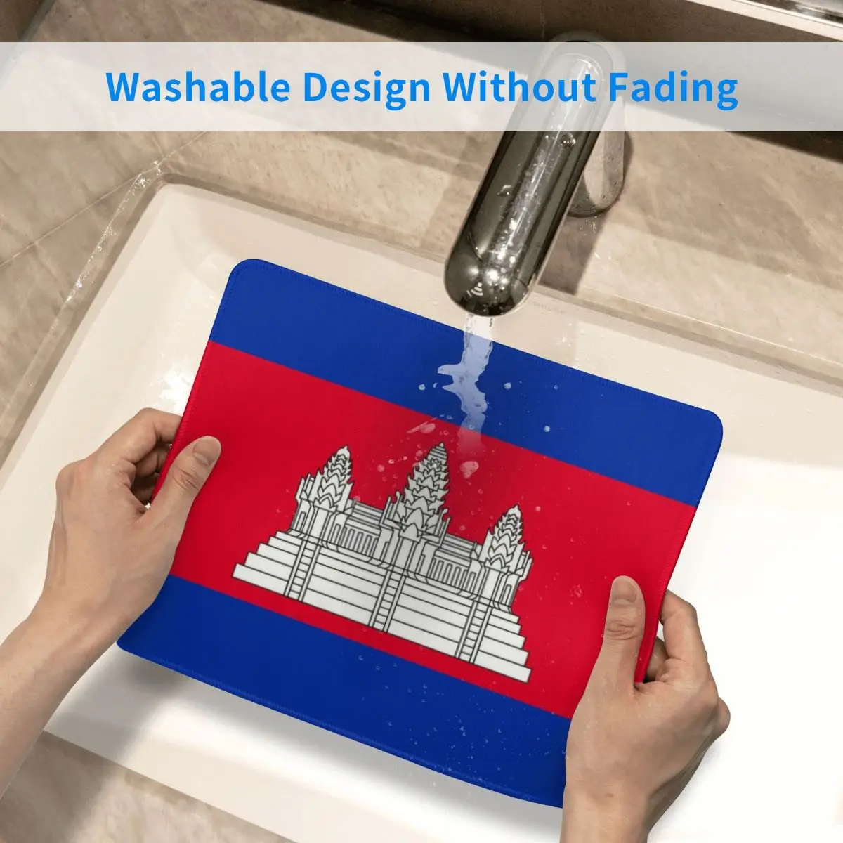 Противоскользящий резиновый коврик для мыши с износостойкими краями |