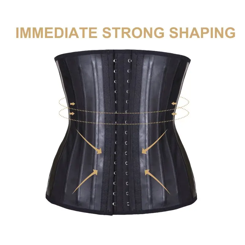 Corset Waist Latex Trainer Belly Slim Belt Body Shaper Modeling Strap 25 Steel Boned Cincher Colombianas | Женская одежда