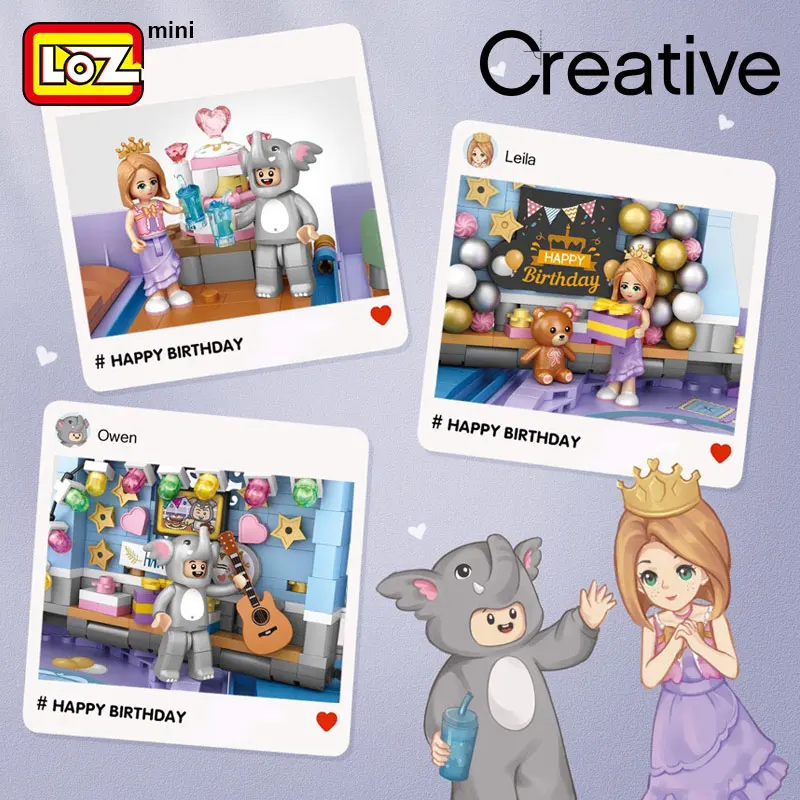 LOZ Романтический Свадебный Набор Строительных Блоков Мелкие Частицы Сделай Сам