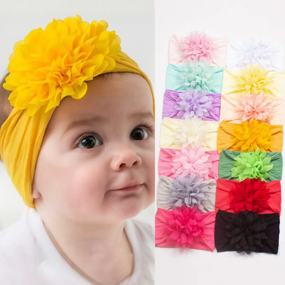 

2023 New Sales Free Delivery Baby Hair Belt Nylon Head Scarf Cute Princess Photo Travel Supplies Accessories