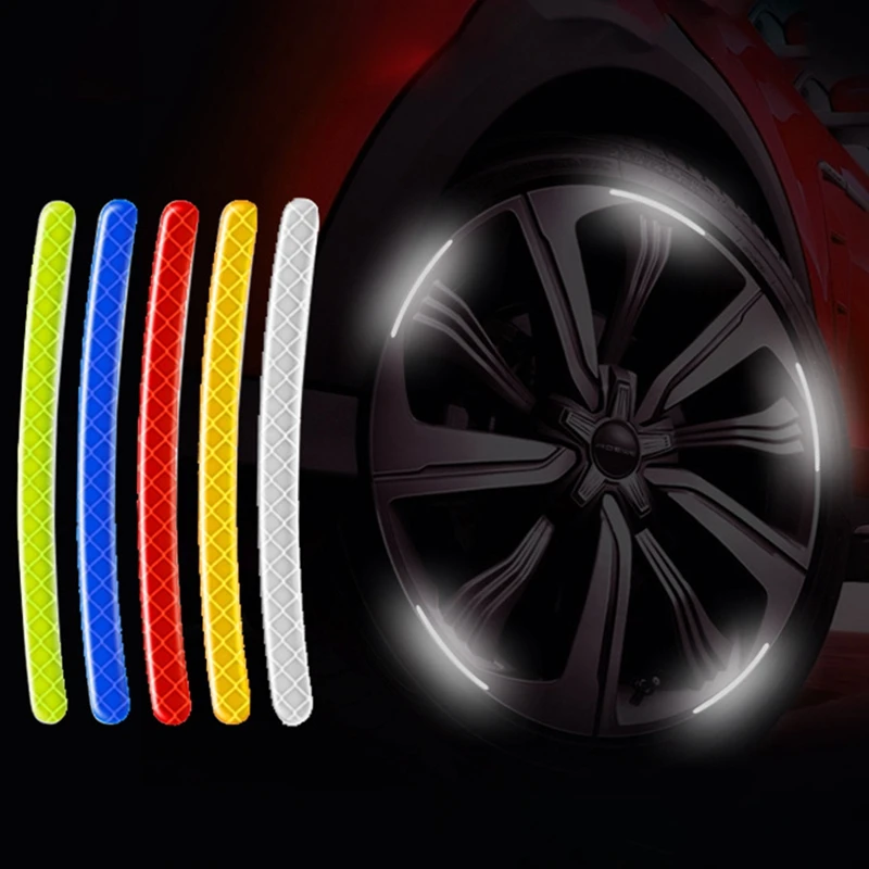 

3x8cm Night Driving Car Truck Bumper Safety Reflective Warning Strip Secure Reflector Sticker Auto Exterior Decals Car Styling
