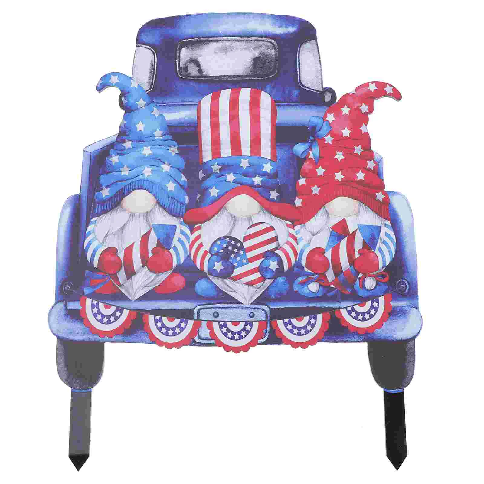 

Sign 4Th Day July Yard Decorations Signs Gnome Memorial Lawn Stakes Outdoor Flag Inflatable Independence Patriotic Garden