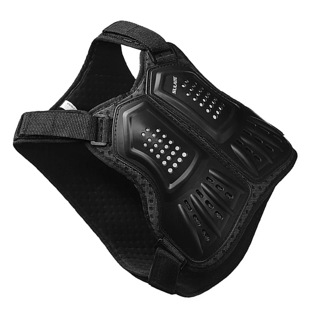 

Anti-collision Armor Kid Protective Vest Outdoor Sports Protective Gear Armour Vest for Riding Sports (Size M, Black)