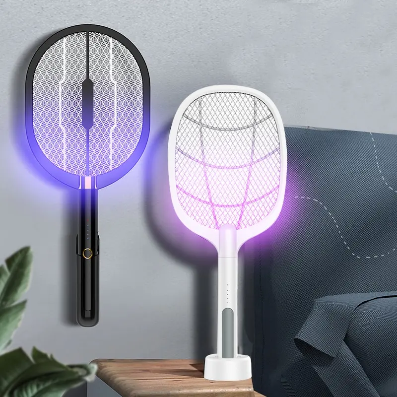 3000V Mosquito Killer Lamp Electric Insect Killer USB Rechargeable Fly Swatter Trap Anti Mosquito Flies