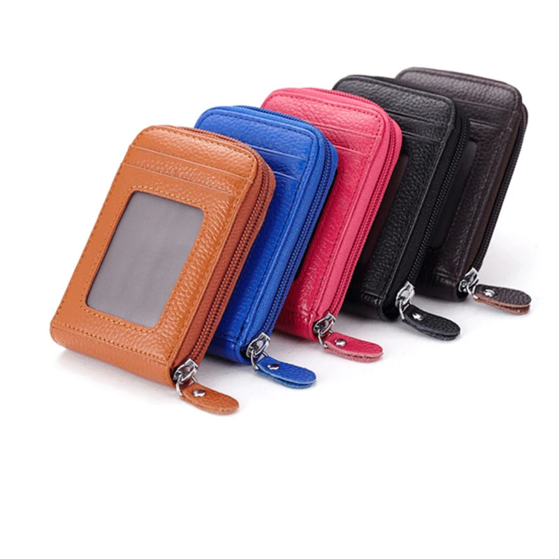 Кошелек мужской из искусственной кожи кредитница карман на молнии модный