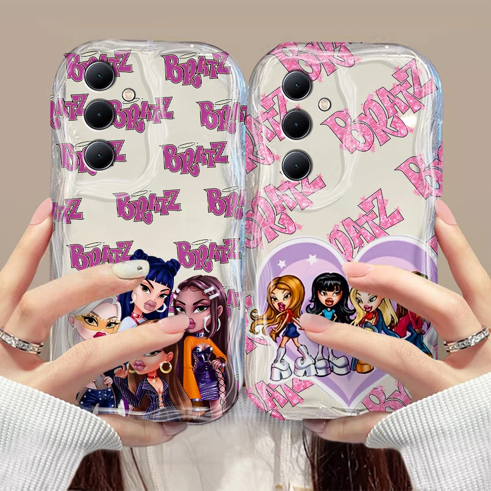 Симпатичная девушка Bratzs кукла 3D волна для OPPO Realme 12 11 10 9 8 7 7i 6 5 Pro Plus C67 C65 C55 C31 C35 C11 C12