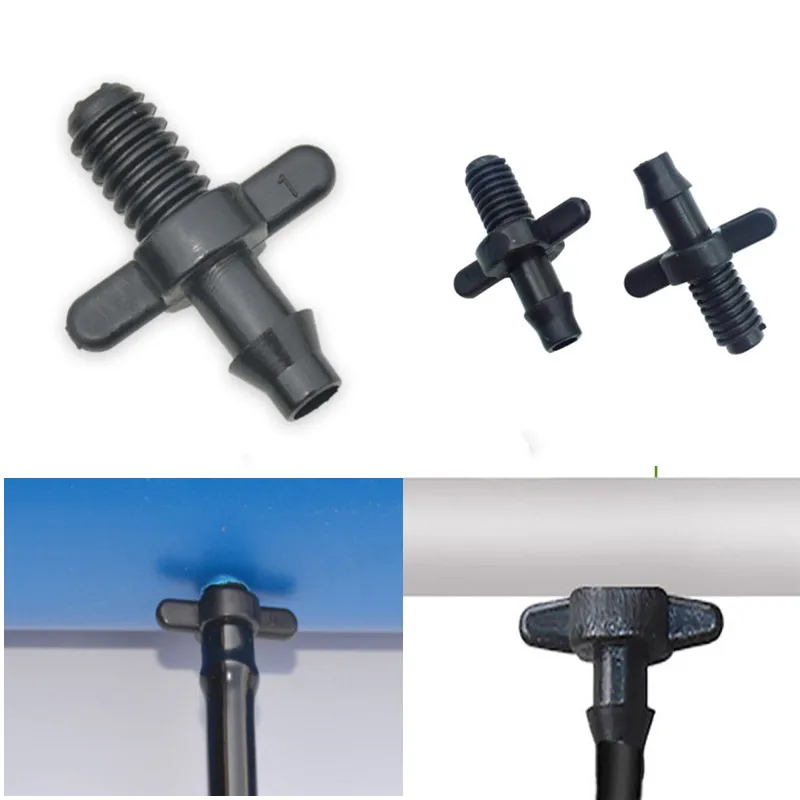 

50 шт., соединители для шлангов садового орошения, 4/7 мм