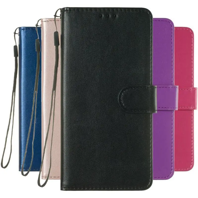 solid color mobile phone case for motorola moto g5s g6 g7 plus power pu wallet leather etui new e01d free global shipping