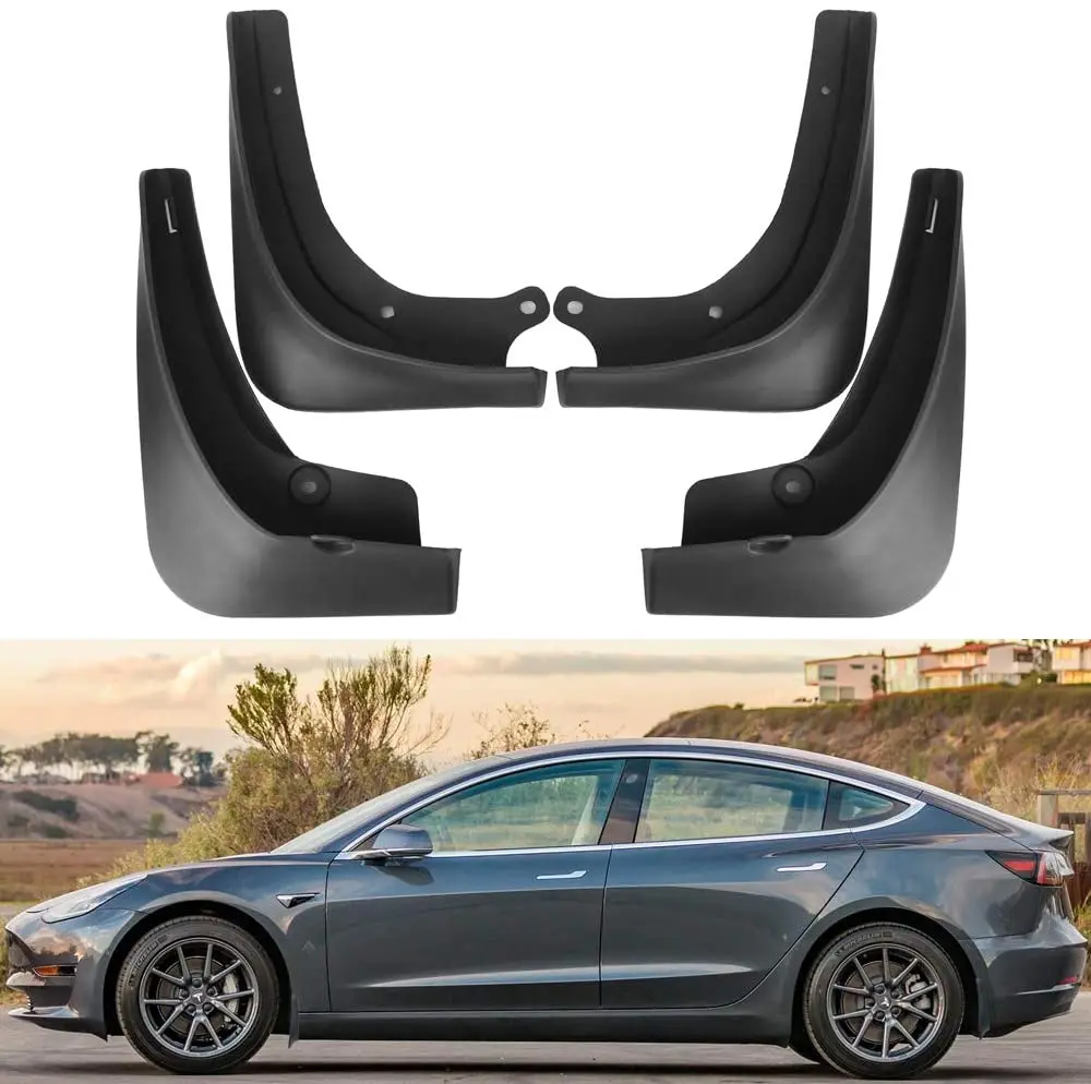 

Mudguards For Tesla Model 3 Mud Flaps Splash Guards 2016-2022(Set of Four)
