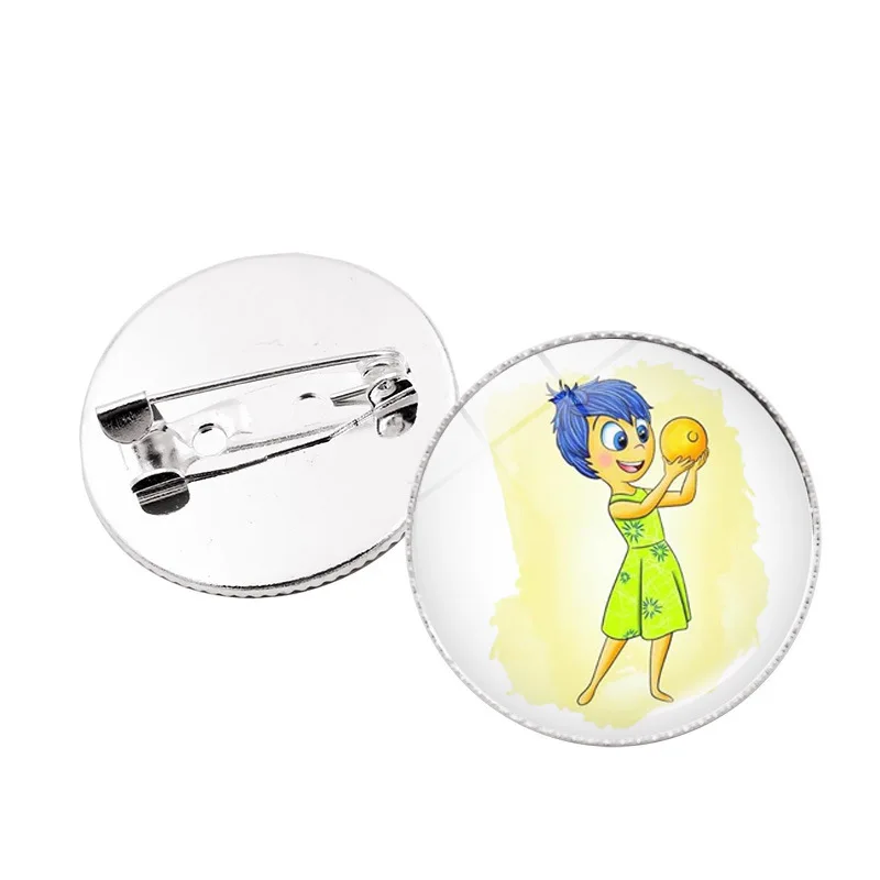 Брошь Inside Out 2 булавки с героями мультфильмов значки украшения сплав одежда
