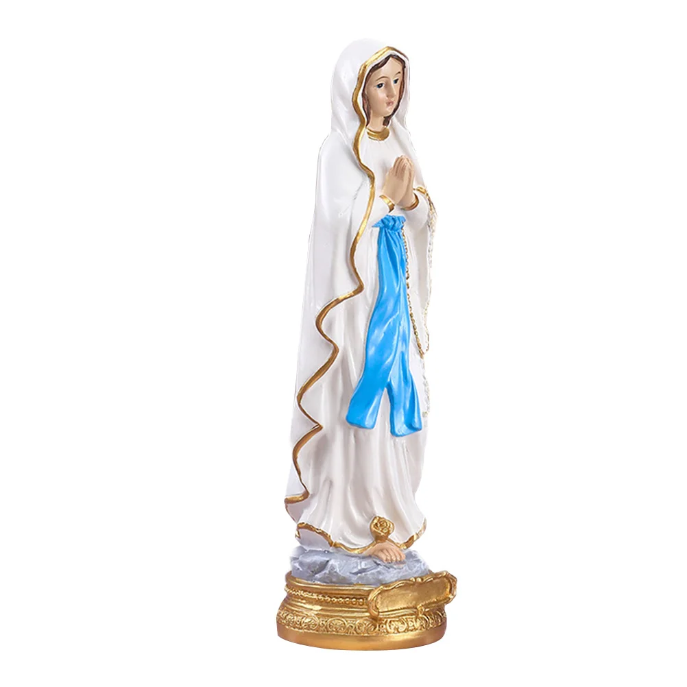 

Virgin Mary Figurine Craft Easter Virgin Mary Adorn Home Church Ornament