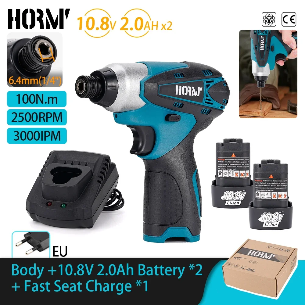 

Аккумуляторная ударная отвертка Hormy 100 Нм 12В