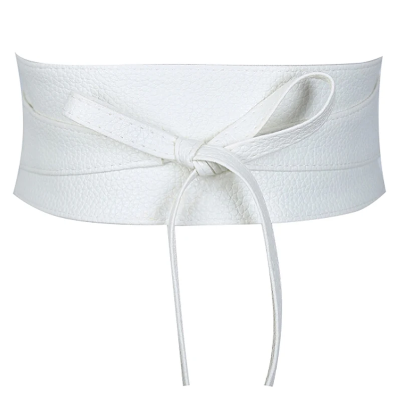 Женский ремень с бантом черный Оби |