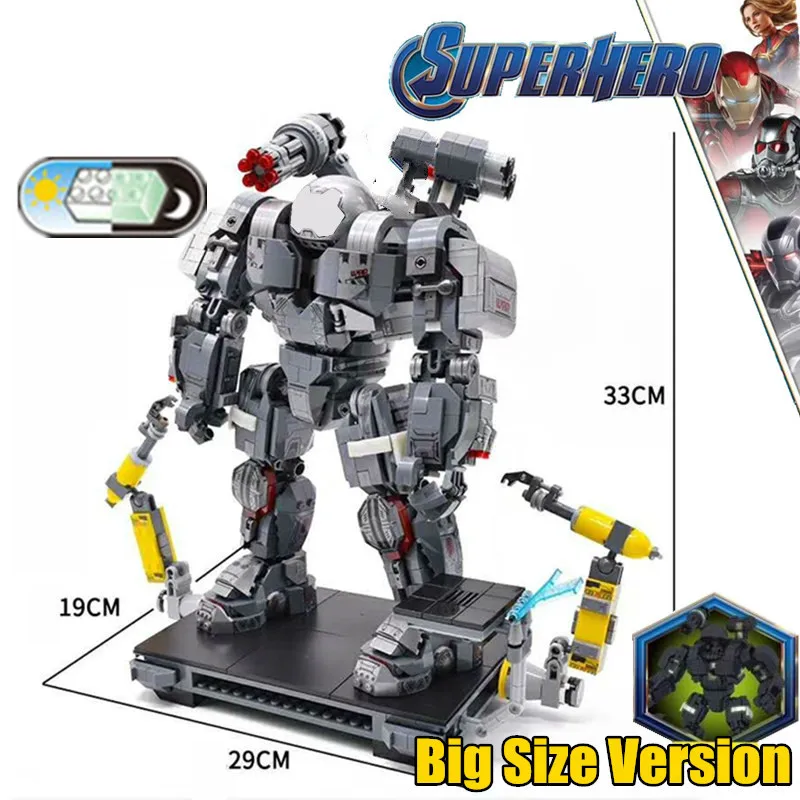 

Marvel Avengers War Machine IronMan Hulkbuster Figures Armor Mecha Robot Building Bricks Block Gift Toy Birthday Boy Kid Gift