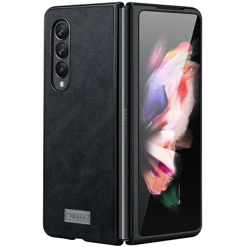 Чехол для Samsung Galaxy Z Fold 4 SULADA Junshang из воловьей кожи W22 чехол телефона W21 подходит