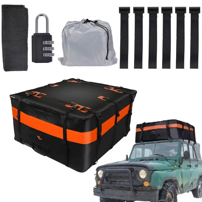

Rooftop Cargo Carrier Waterproof Foldable Rooftop Cargo Bag For Cars With Or Without Racks Storage Bag Car Travel Bag For