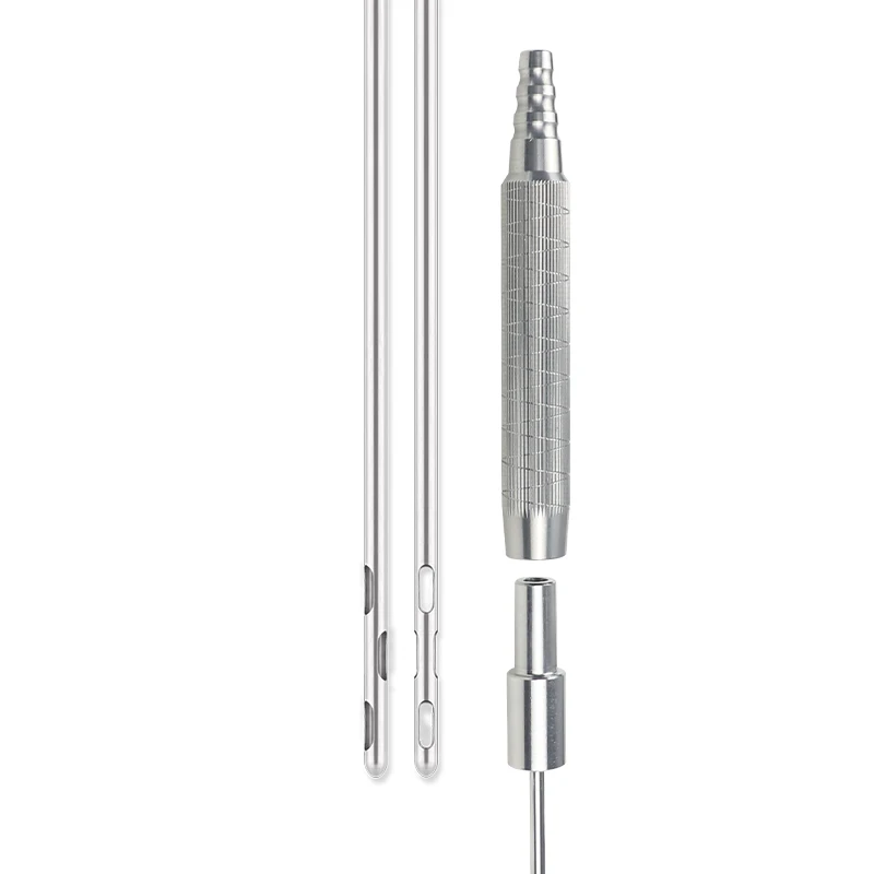 

Autoclavable Liposuction Cannula Six Holes Micro Cannula with In-line Handle Fat Transplantation Tools Liposuction Instruments
