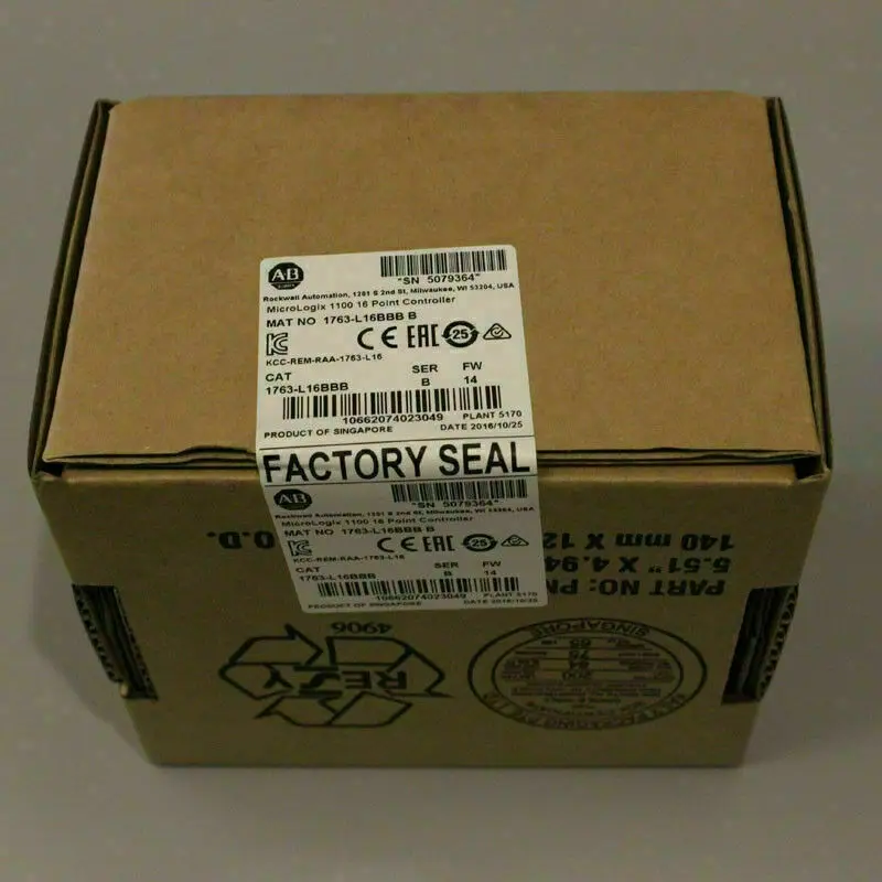 

Новый заводской герметичный контроллер 1763-L16BBB SER B micr+ x 1100, 16 точек