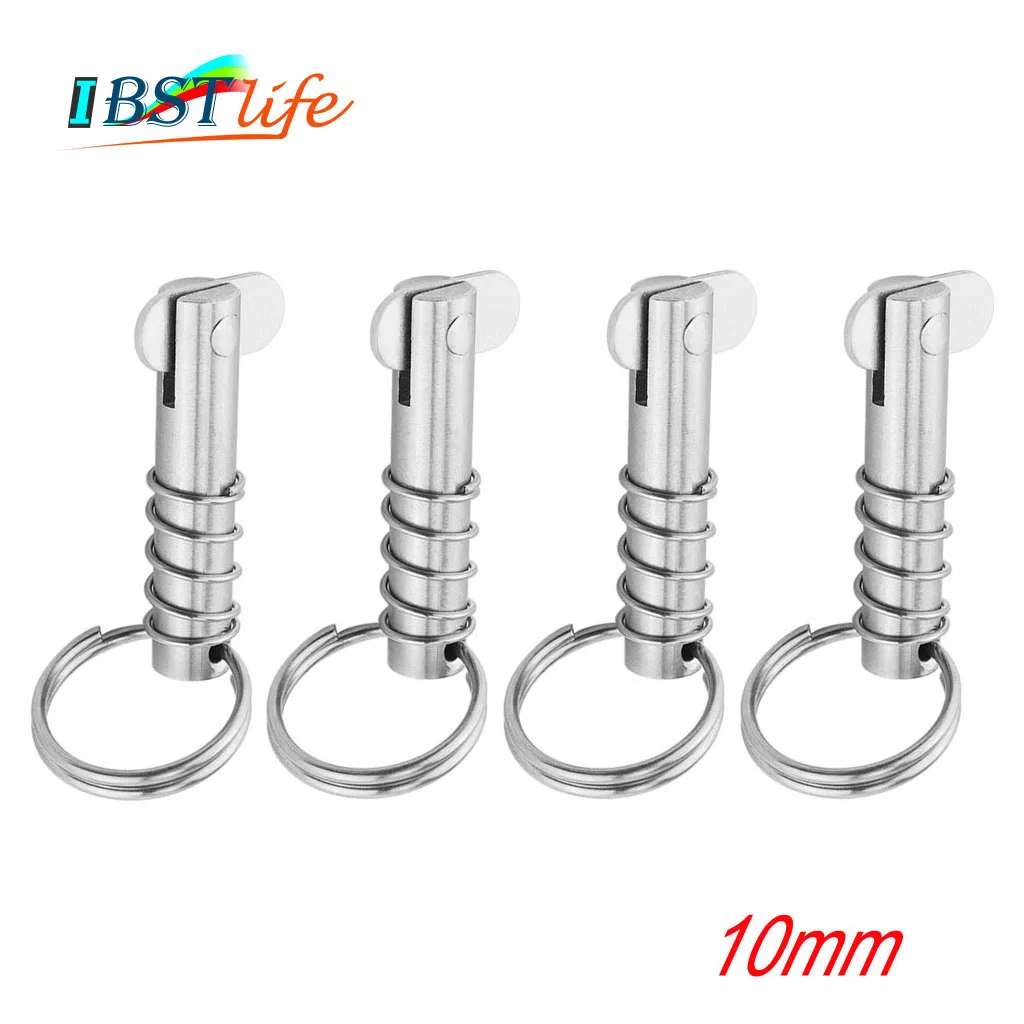 

4PCS 10mm Marine grade stainless steel 316 Boat Quick Release Pin Marine Hardware Deck Hinge Replacement Accessories