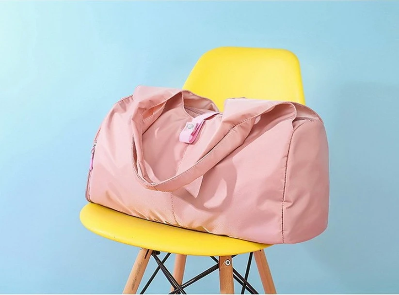 Lulu Sports Travel Bag Large-capacity Travel Luggage Bag Dry and Wet Separation Training Fitness Yoga Portable Shoulder Bag