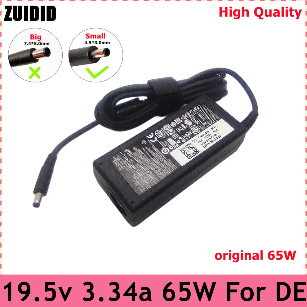 

Original 19.5V 3.34A 65W Laptop Charger AC Adapter for Dell Vostro 15 3561 3562 3565 3568 3572 3578 5568 5370 XPS 13 9333 9344