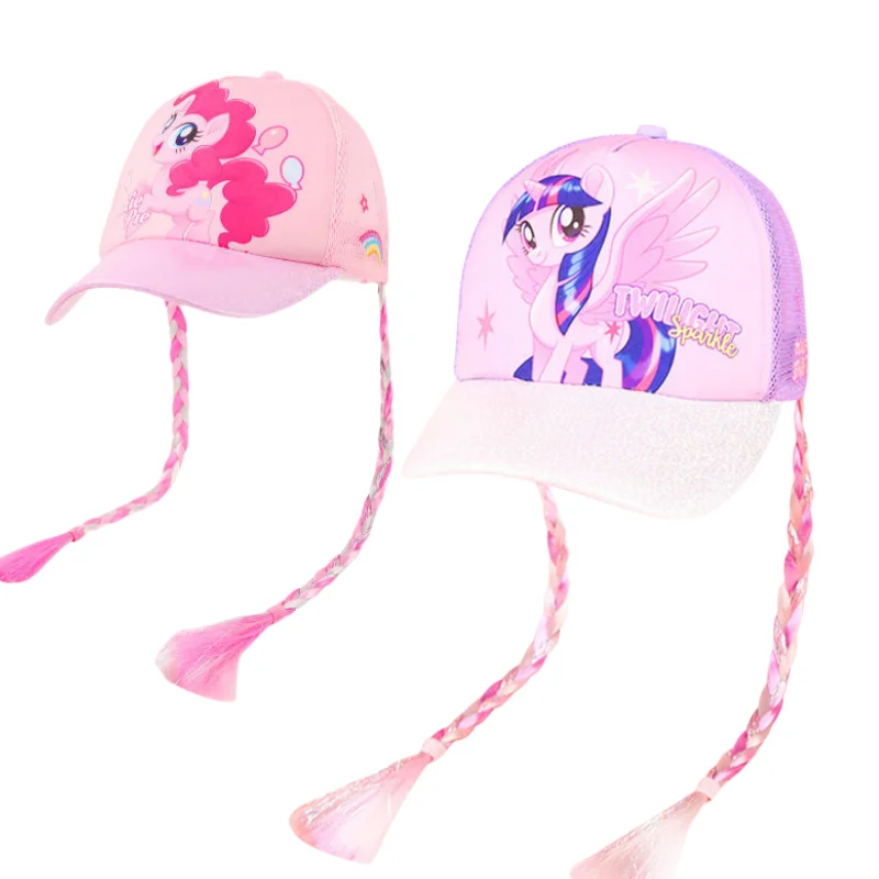 

My Little Pony Anime Cartoon Kawaii Children's Hat Summer Thin Section Girl Sunshade Sunscreen Cap Baseball Cap Mesh Breathable