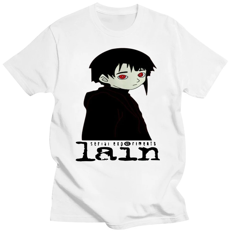 Серийные эксперименты Футболка Lain Научная фантастика Аниме