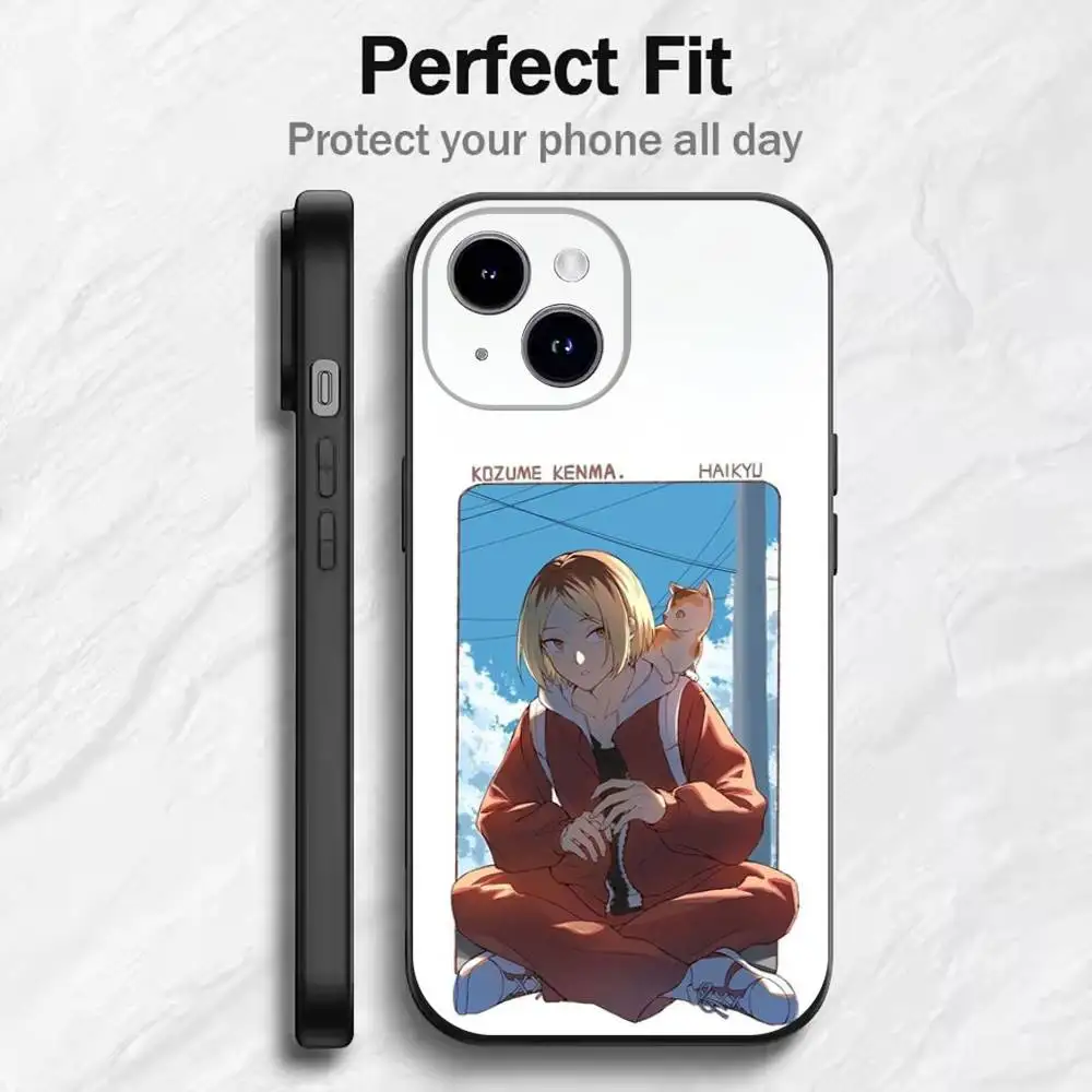 Чехол для iPhone с изображением аниме H-Haikyuu Nekoma для 17, 16, 15, 14, 13, 12, 11, Mini XS XR X 6S 6 Pro Max Plus, черный мягкий чехол (art.: 3920d3a99bc3c) - 3920d3a99bc3c