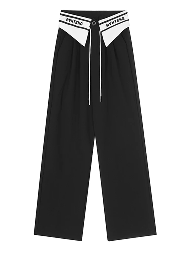 

Брюки-карго женские на шнуровке в стиле ретро, повседневные мешковатые простые базовые штаны, уличная одежда с завышенной талией, полной длины, Y2k, лето 2023