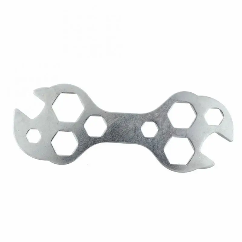 

8-17mm Bicycle Wrench Repair Tool Multi Functions Flat Hexagon Wrench Galvanized Steel Wrench Bike Repair Wrench 10 In 1 Spanner