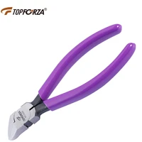topforza diagonal plier 45 degree angle flush cutter molded plastic component flush cutting nippers electronic repair cut tool
