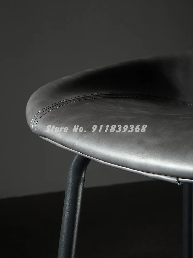 Европейский стиль кожаное искусство в стиле индастриал дизайнерское кресло