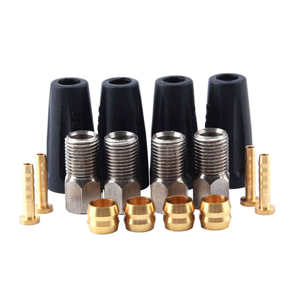 

1 PC Hydraulic Brake Pipe Joint Set Bike Accessory Metal Lightweight Easy to Use Steady Oil Needle Brake Joint