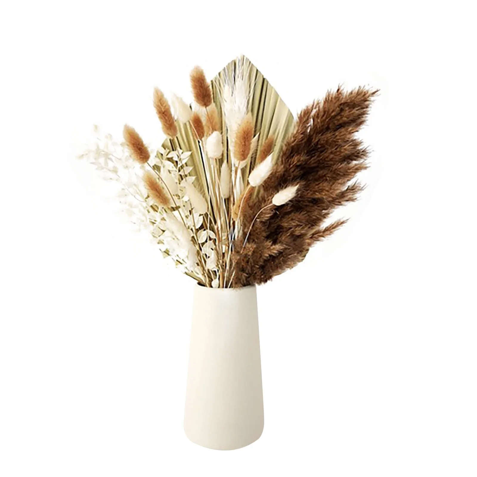 

Grass 40cm Grass Fluffy Pu Fan Exaggerated Grass Flower Arrangement Dry Flower Grass Dry Plant Home Wedding Decor Beige