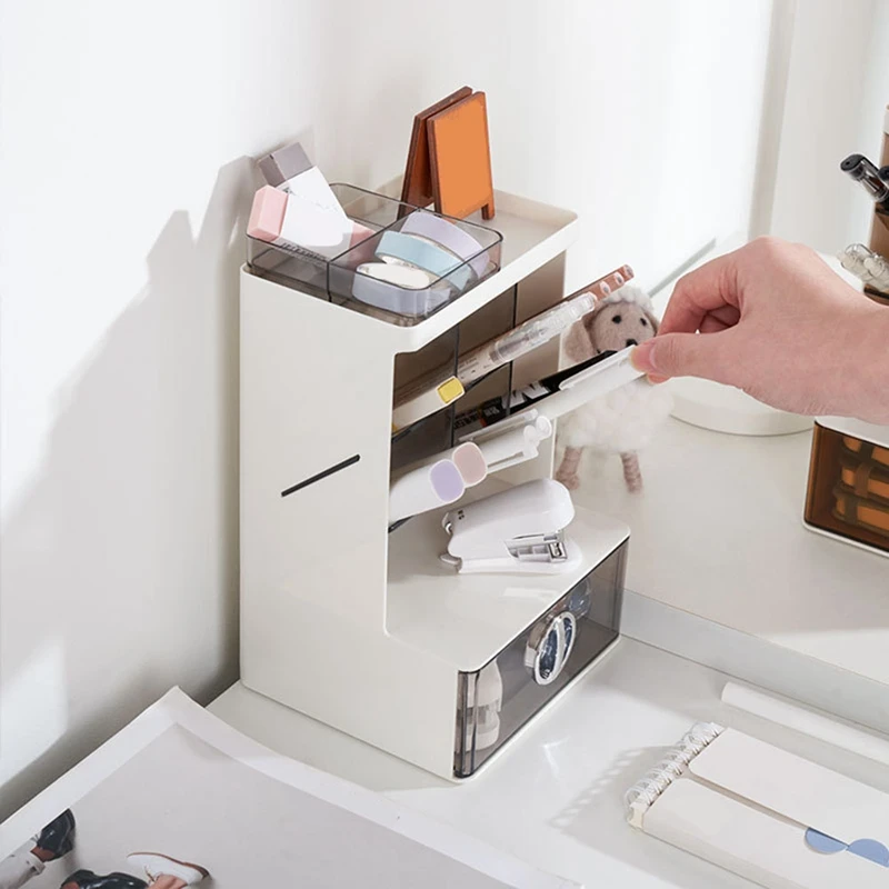 Цельный держатель для ручек настольный органайзер карандашей с ящиком стола