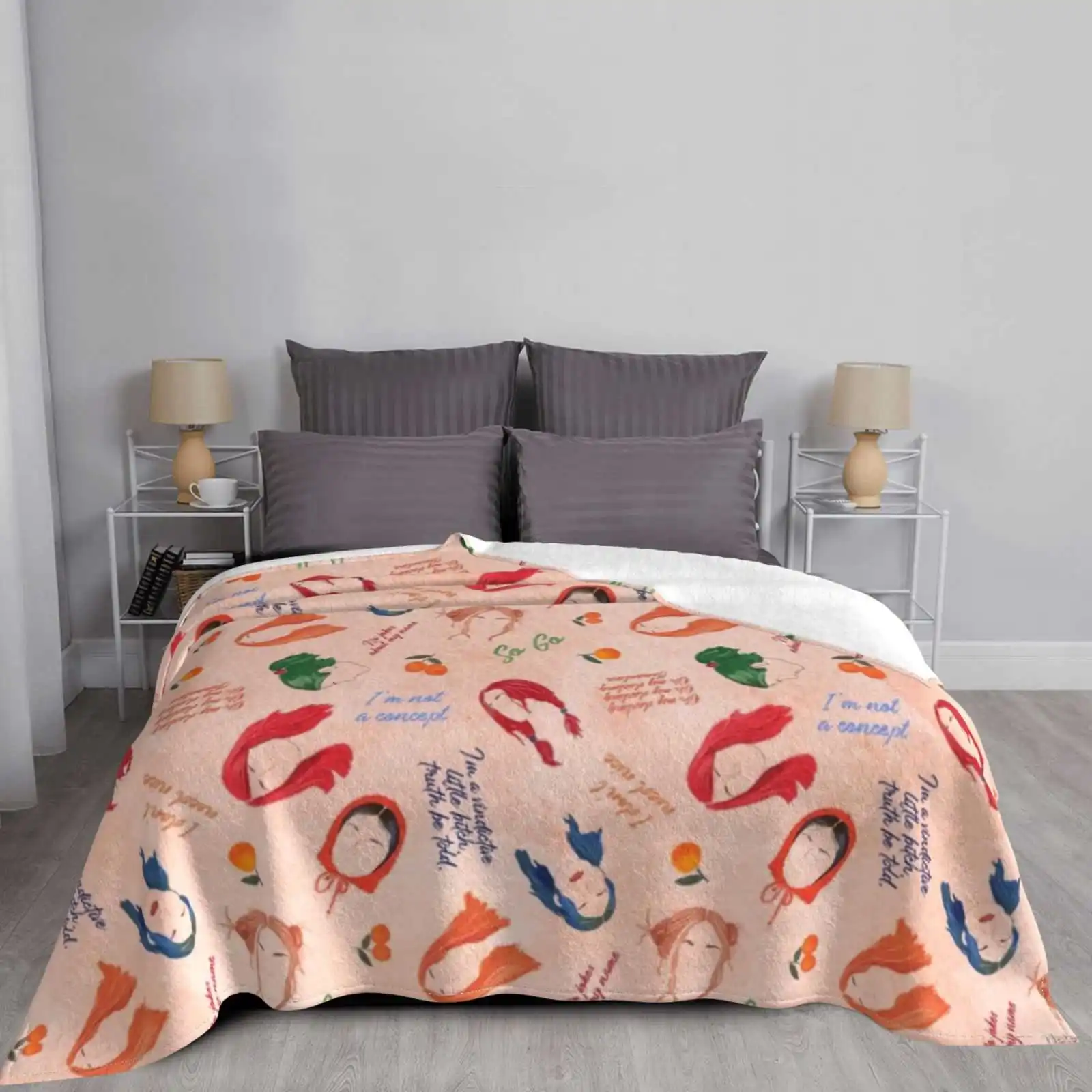 Цитаты Клементинского трендового стиля забавное модное мягкое одеяло вечное