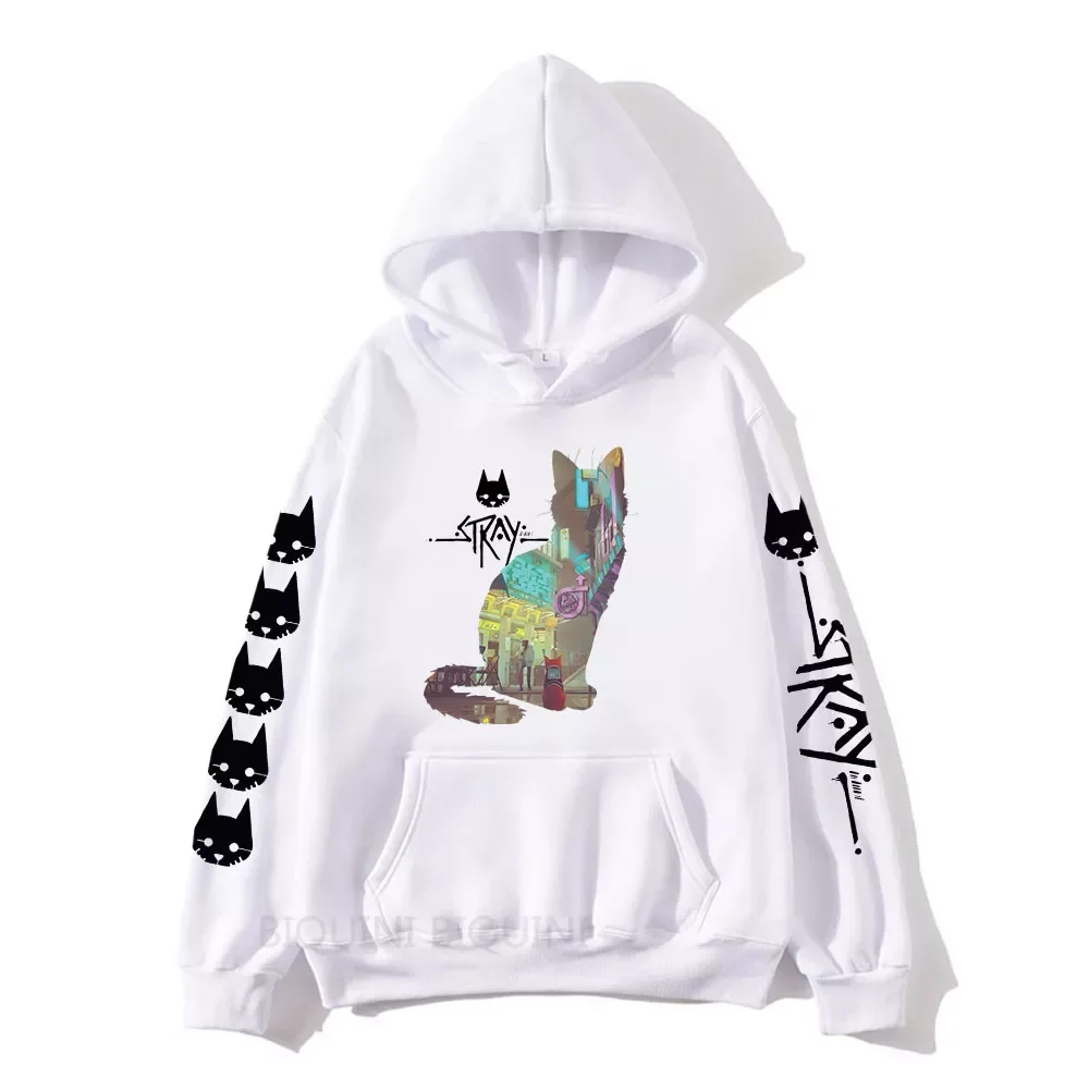 

NEW IN 2023 Y2K Stray Game StrayCat Hoodie Men/Women Cartoon Kawaii Printed Sweatshirts Autumn/Winter Harajuku Unisex Aesthetic