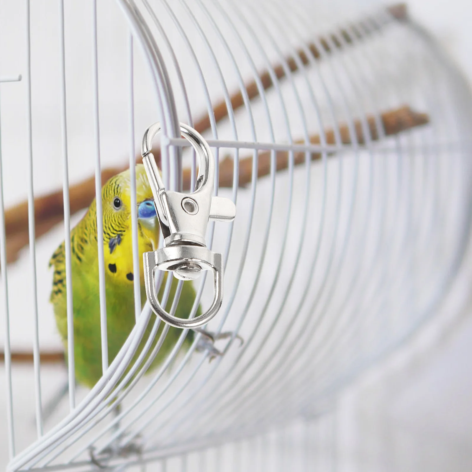 20 шт. пряжка с замком для птичьей клетки аксессуары птиц брелки металлические