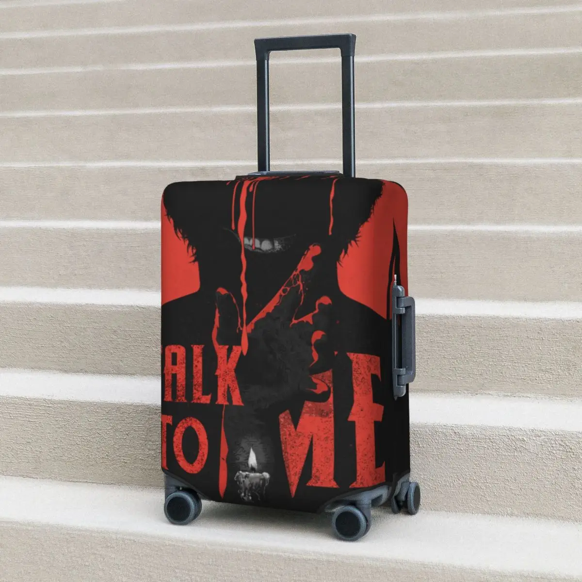 Чехол для чемодана с надписью Talk To Me