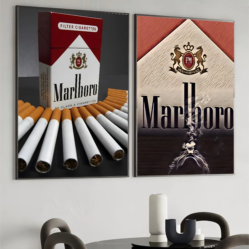 Cigarette Poster Paper Print Home Living Room Bedroom Entrance Bar Cafe Art Painting Decoration M-Marlboros-s