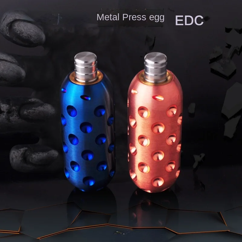 

Stainless Steel Red Copper Metal Egg Pressing EDC Egg Pushing Egg Color Trachemys Scripta Adult Carry-on Pressure Reduction