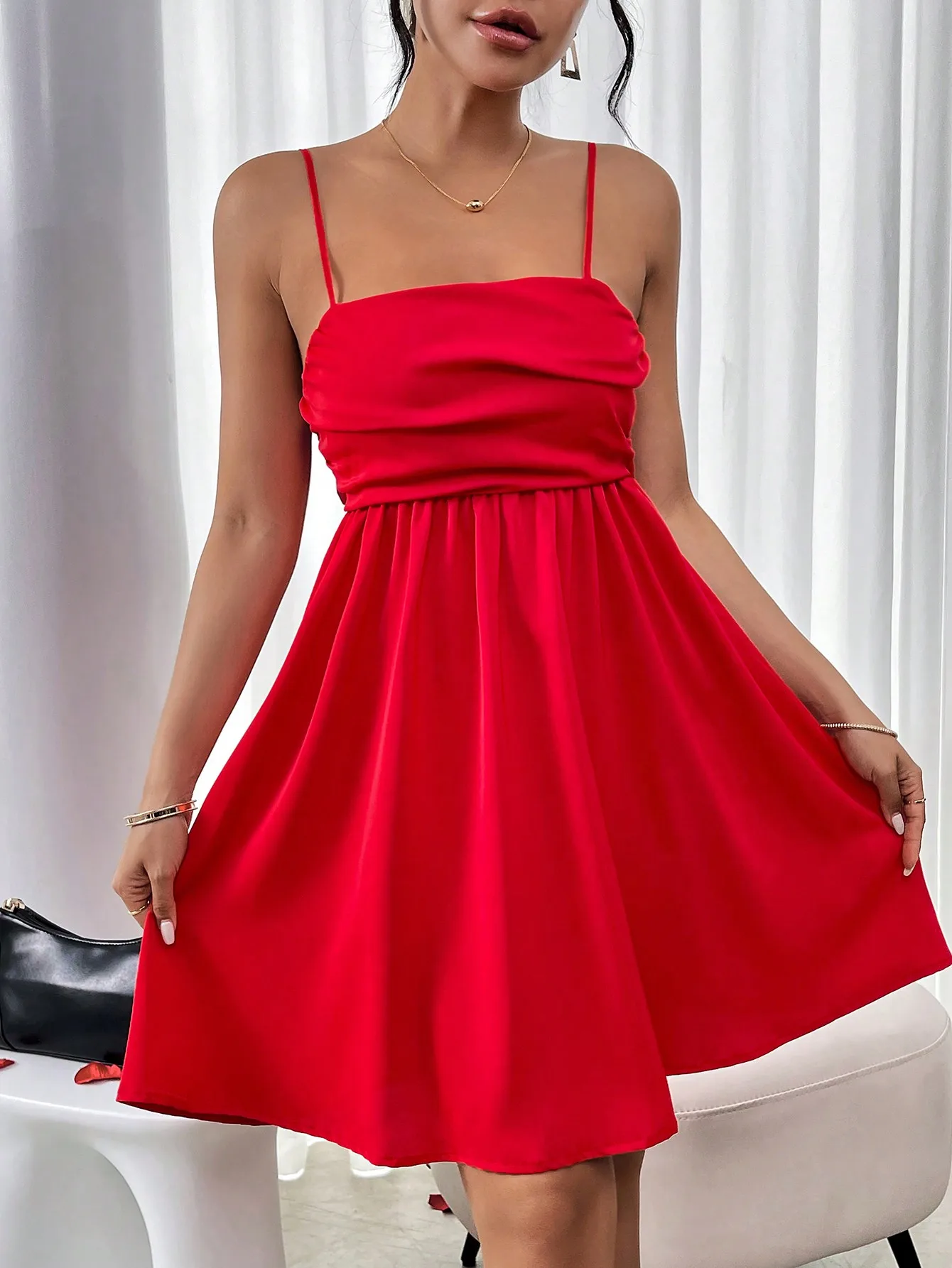 Модное женское платье с узлом новинка сексуальное летнее подтяжками для отдыха