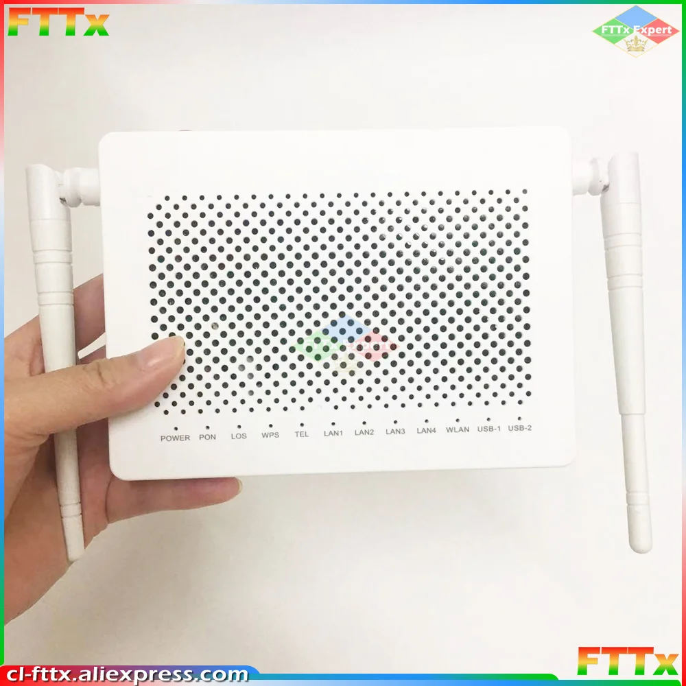 6pcs/lot F673AV9 4GE +Voice +USB 2.4G& 5G Dual Band WIFI GPON Optic Fiber ONU FTTH English Firmware Used ONT AC Option F673AV9A